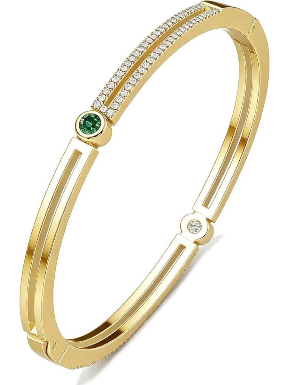 Non-Tarnish Gold Bangle Bracelets for Women - Stackable Fashion Jewelry